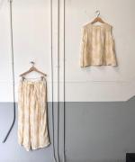 MARBLE PATTERN SLEEVELESS PULLOVER