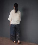 ORGANIC SCALOPPED LACE GARCIA BLOUSE