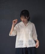 ORGANIC SCALOPPED LACE GARCIA BLOUSE