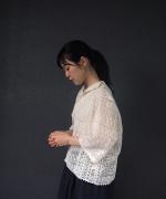 ORGANIC SCALOPPED LACE GARCIA BLOUSE