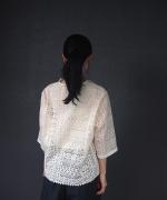 ORGANIC SCALOPPED LACE GARCIA BLOUSE