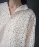 ORGANIC SCALOPPED LACE GARCIA BLOUSE