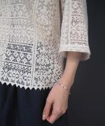 ORGANIC SCALOPPED LACE GARCIA BLOUSE