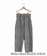 コットン&リネン・プレーンシーチング ワイドストレートパンツ