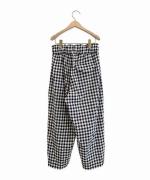 コットン&リネン・プレーンシーチング ワイドストレートパンツ