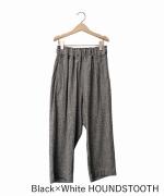 コットン&リネン・プレーンシーチング ワイドストレートパンツ