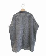 コットン&リネン・チェックシーチング　ピボットスリーブシャツ