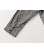 コットン&リネン・チェックシーチング　ピボットスリーブシャツ