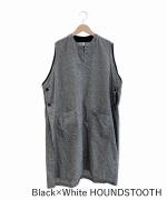 コットン&リネン・チェックシーチング エプロンベスト