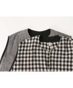 コットン&リネン・チェックシーチング エプロンベスト