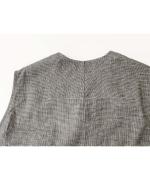 コットン&リネン・チェックシーチング エプロンベスト