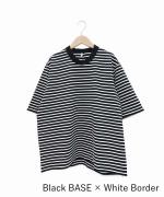 微強撚綿天竺　クルーネック5分袖カットソー