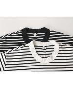 微強撚綿天竺　クルーネック5分袖カットソー