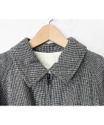 ウール・千鳥 フロントジップジャケット