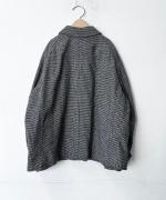 ウール・千鳥 フロントジップジャケット