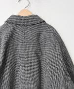 ウール・千鳥 フロントジップジャケット