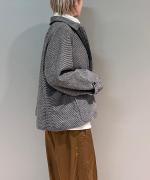 ウール・千鳥 フロントジップジャケット