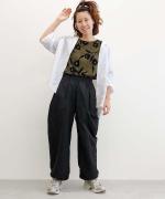 シェイプメモリーポリエステル・ウェザー モモヤマパンツワイド