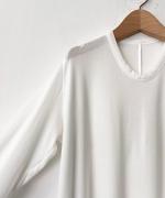 シルキーテンセル・ベアフライス  クルーネックプルオーバー