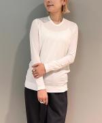 シルキーテンセル・ベアフライス  クルーネックプルオーバー