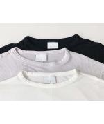 シルキーテンセル・ベアフライス ラウンドネックカットソー