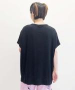 シルキーテンセル・ベアフライス ラウンドネックカットソー