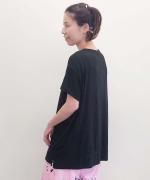 シルキーテンセル・ベアフライス ラウンドネックカットソー