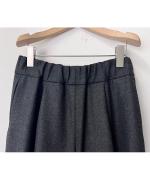 ウール・スタンダードフラノ ワイドストレートパンツ