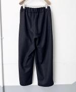 ウール・スタンダードフラノ ワイドストレートパンツ