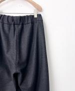 ウール・スタンダードフラノ ワイドストレートパンツ