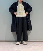 ウール・スタンダードフラノ ワイドストレートパンツ