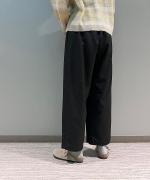 ウール・スタンダードフラノ ワイドストレートパンツ