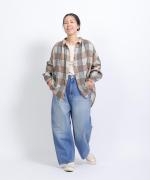 12OZヴィンテージデニム　ワイドパンツ