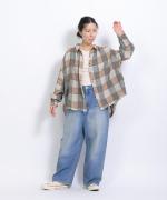 12OZヴィンテージデニム　ワイドパンツ