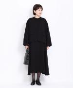 ソアパールコンパクト 7分袖ロングワンピース