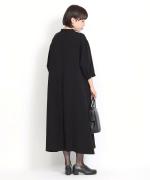ソアパールコンパクト 7分袖ロングワンピース