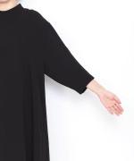 ソアパールコンパクト 7分袖ロングワンピース