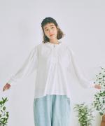 ふわふわコットン　ブラウス