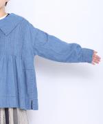 6.5ozコットンリネンデニム　ジャケット