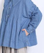 6.5ozコットンリネンデニム　ジャケット