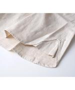 6.5ozコットンリネンデニム　フードジャンパースカート