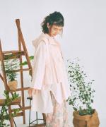 太番手ステッチコットンリネンボイル　フードベスト