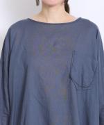 太番手ステッチコットンリネンボイル　チュニック