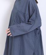 太番手ステッチコットンリネンボイル　チュニック