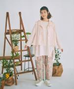 太番手ステッチコットンリネンボイル　チュニック