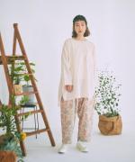 太番手ステッチコットンリネンボイル　チュニック