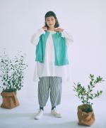 太番手ステッチコットンリネンボイル　チュニック