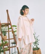 太番手ステッチコットンリネンボイル　チュニック