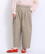 顔料染フレンチドリル　フル丈パンツ
