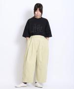 顔料染フレンチドリル　フル丈パンツ